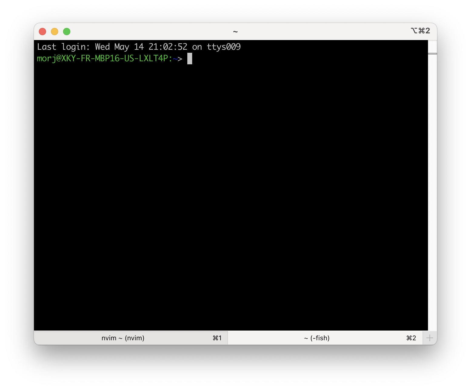screenshot of iterm2