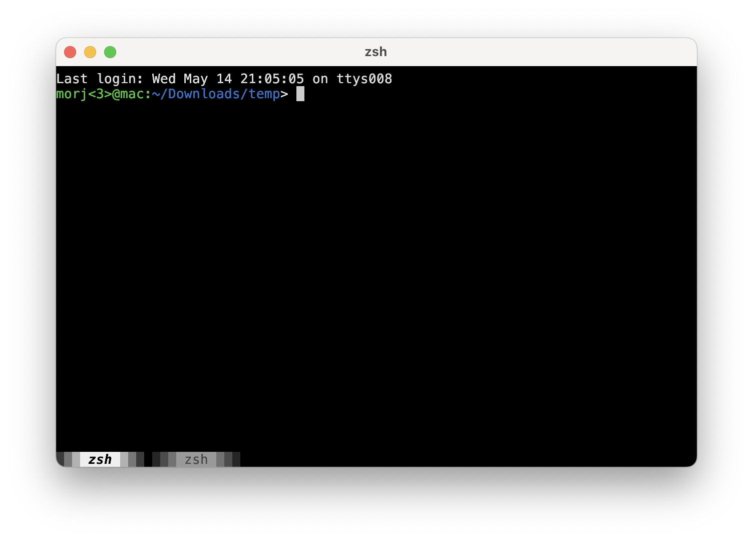 screenshot of kitty
