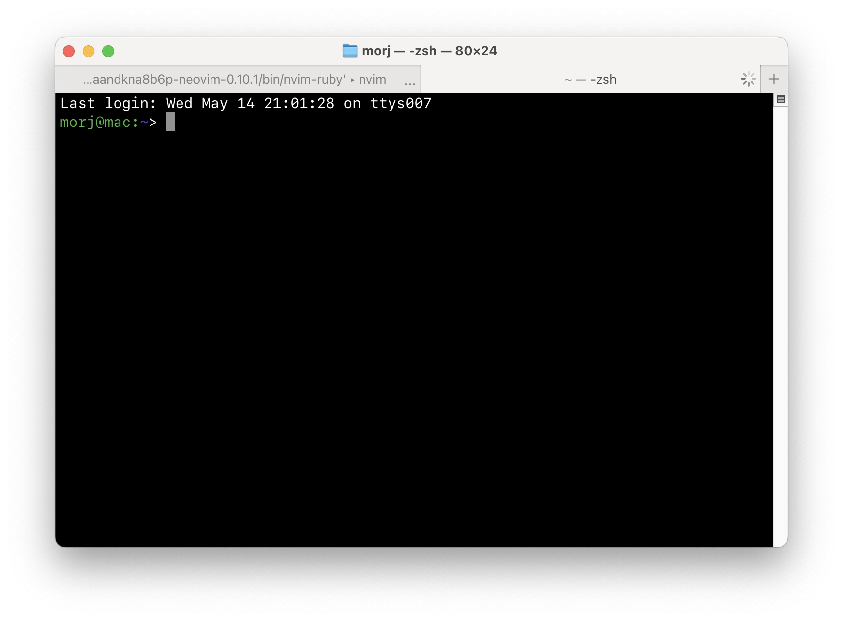 screenshot of terminal.app